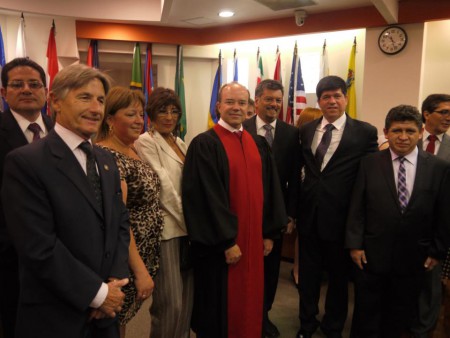 La ALJT en el acto de juramento de los nuevos Jueces en la CIDH. — en Costa Rica.