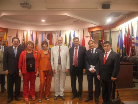 Delegación de la ALJT con el Presidente de la CIDH, Dr. Diego García Sayán. — en Costa Rica.